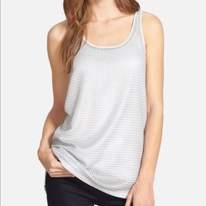 Long silver mesh tank Trouve XXS, runs large